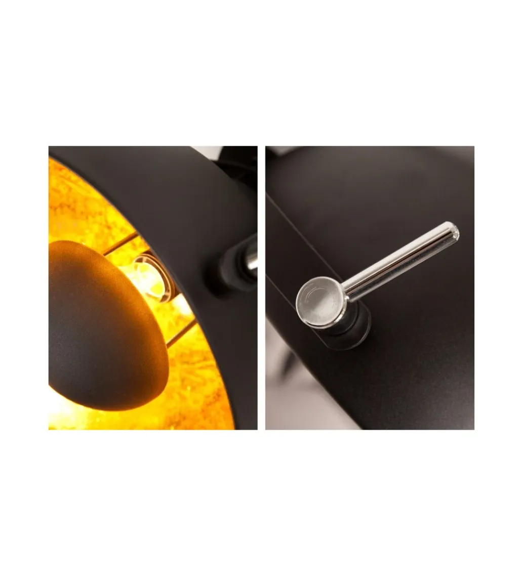 Invicta Interior Lampa ścienna Studio czarno złota