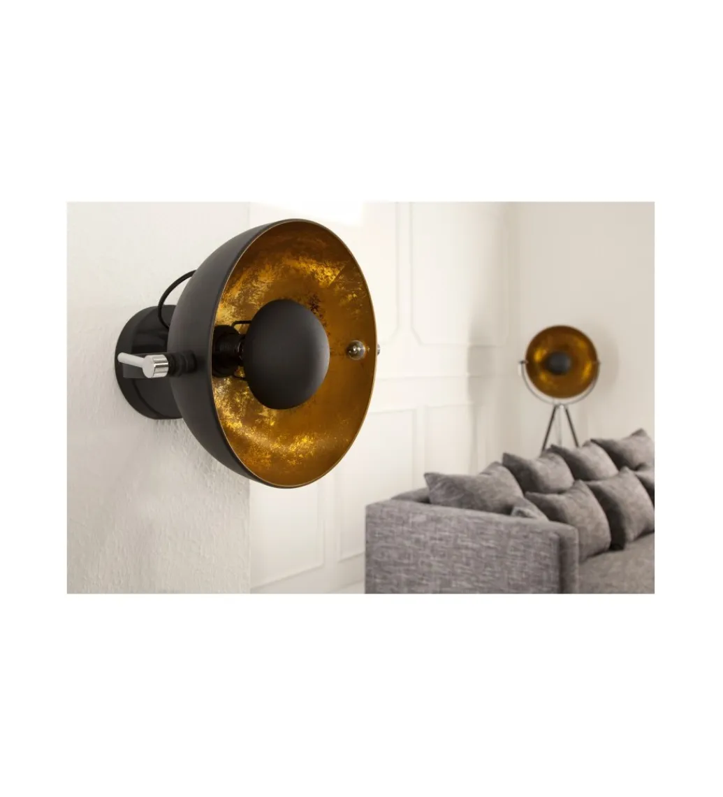 Invicta Interior Lampa ścienna Studio czarno złota