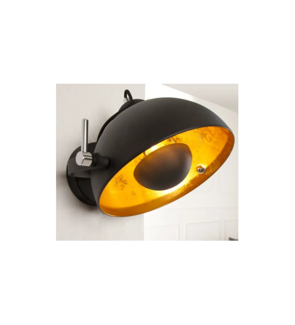 Invicta Interior Lampa ścienna Studio czarno złota