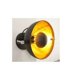 Invicta Interior Lampa ścienna Studio czarno złota
