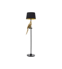 KDesign Lampa podłogowa ANIMAL PARROT 176 cm złota