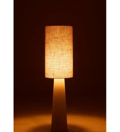 J-Line Lampa podłogowa AVA 140 cm naturalna biała