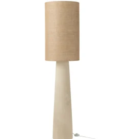 J-Line Lampa podłogowa AVA 168 cm naturalna biała