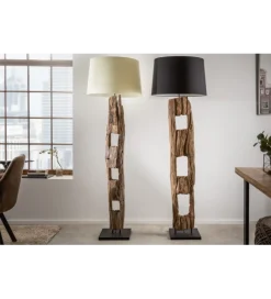 Invicta Interior Lampa podłogowa BARRACUDA 177 cm czarna