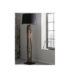 Invicta Interior Lampa podłogowa BARRACUDA 177 cm czarna
