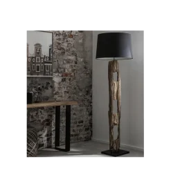 Invicta Interior Lampa podłogowa BARRACUDA 177 cm czarna