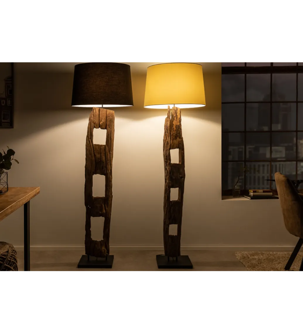 Invicta Interior Lampa podłogowa BARRACUDA 177 cm czarna