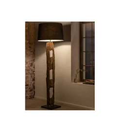 Invicta Interior Lampa podłogowa BARRACUDA 177 cm czarna