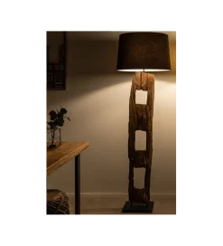 Invicta Interior Lampa podłogowa BARRACUDA 177 cm czarna