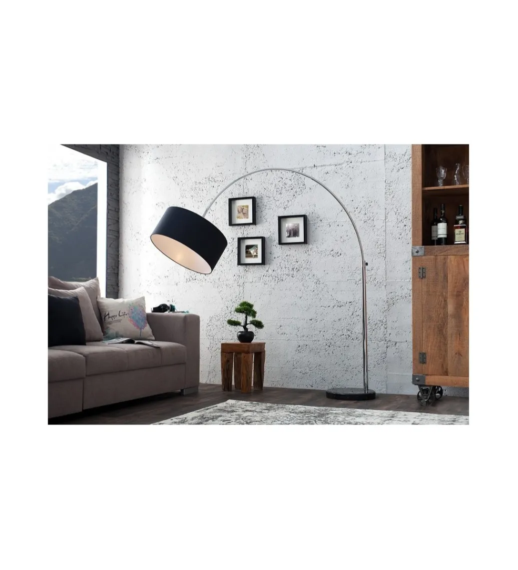 Invicta Interior Lampa podłogowa Big Bow czarna