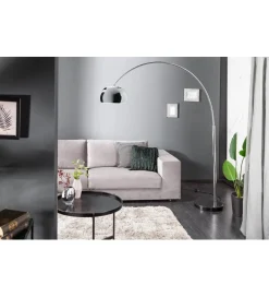 Invicta Interior Lampa Podłogowa Big Bow II srebrna