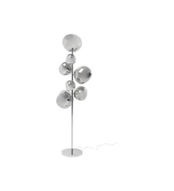 KDesign Lampa podłogowa BURBUJA 168 cm srebrna
