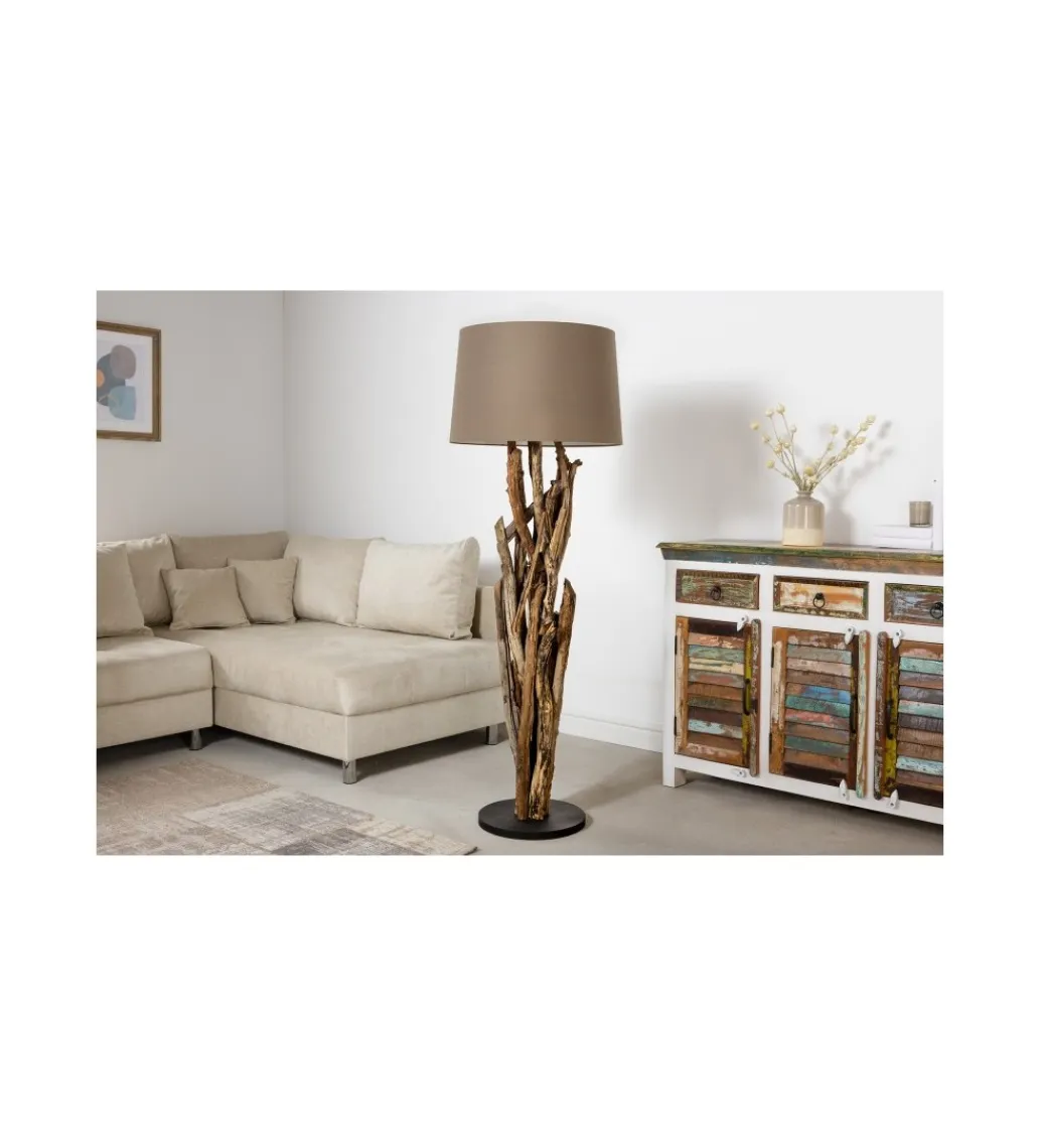Invicta Interior Lampa podłogowa Cara 150 cm taupe