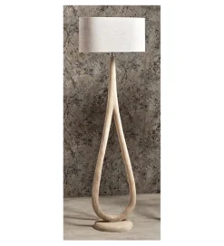 Imeri Lampa podłogowa Cronos 60 cm drewno mango