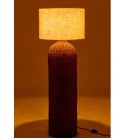 J-Line Lampa podłogowa CYLINDER 128 cm naturalna ercu
