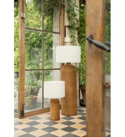 J-Line Lampa podłogowa CYLINDER 128 cm naturalna ercu