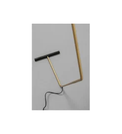 KDesign Lampa podłogowa DORO 130 cm czarna