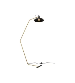 KDesign Lampa podłogowa DORO 130 cm czarna
