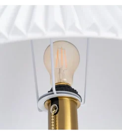 Zona-Design Lampa podłogowa ETARAL 50 cm biało złota