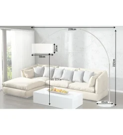 Invicta Interior Lampa Podłogowa Extenso biała