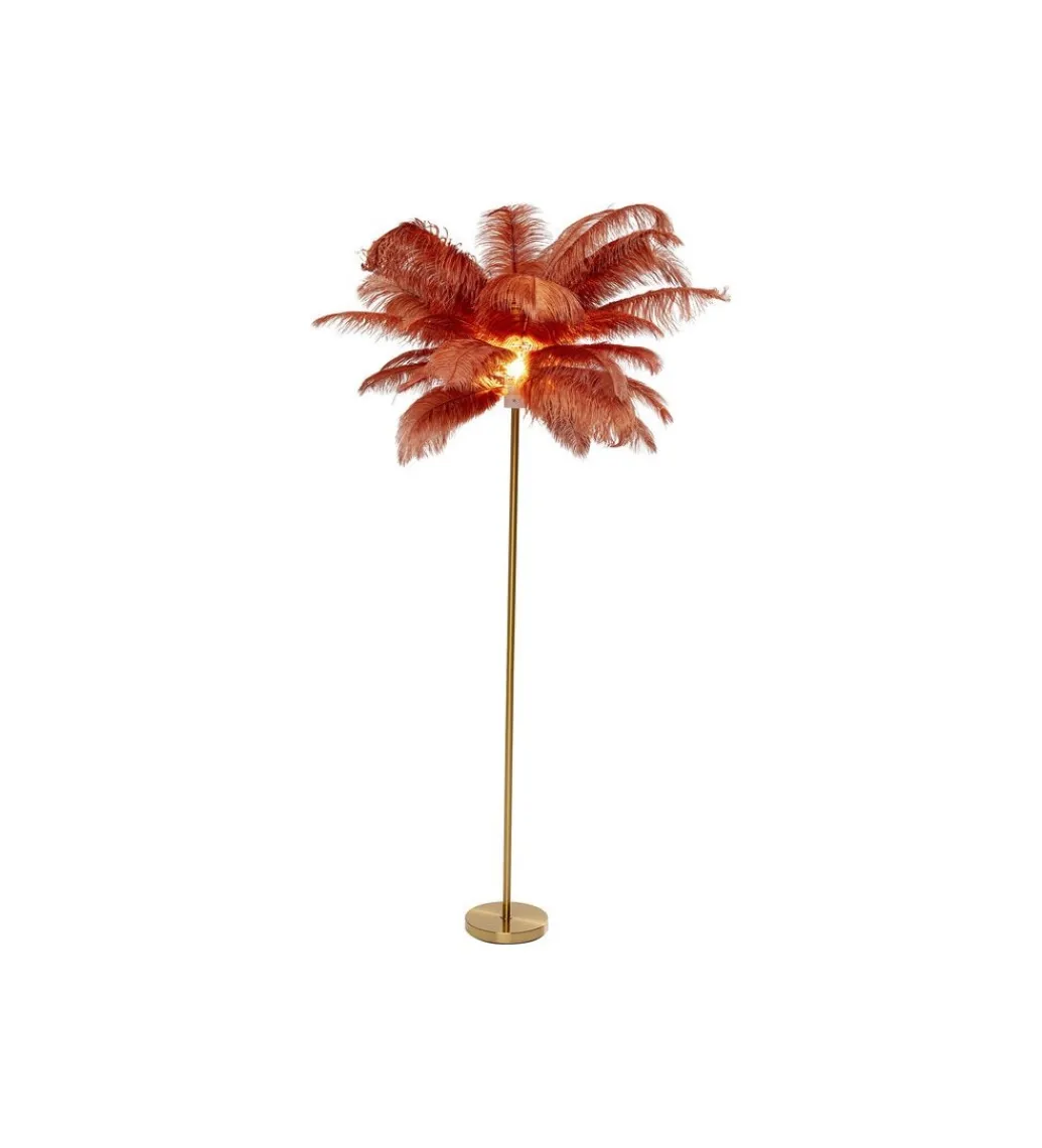 KDesign Lampa podłogowa FEATHER PALM 165 cm pióra