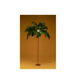 KDesign Lampa podłogowa FEATHER PALM 165 cm pióra turkusowa