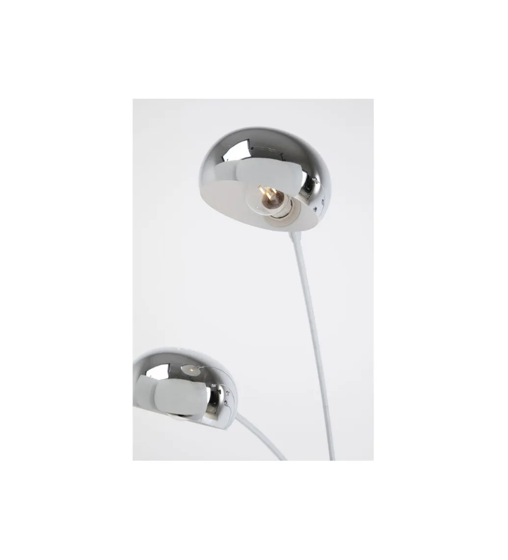 KDesign Lampa podłogowa FIVE FINGERS 201 cm srebrna