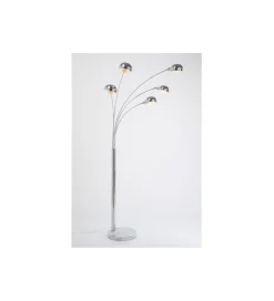 KDesign Lampa podłogowa FIVE FINGERS 201 cm srebrna
