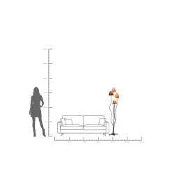 KDesign Lampa podłogowa FLEXBLE MOCCA CINQUE 163 cm