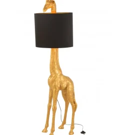 J-Line Lampa podłogowa Giraffe 179 cm złota