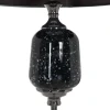 Zona-Design Lampa podłogowa HEMLA 156 cm szklana czarno szara