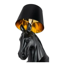Zona-Design Lampa podłogowa Horse Stand M czarna