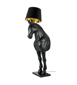 Zona-Design Lampa podłogowa Horse Stand M czarna