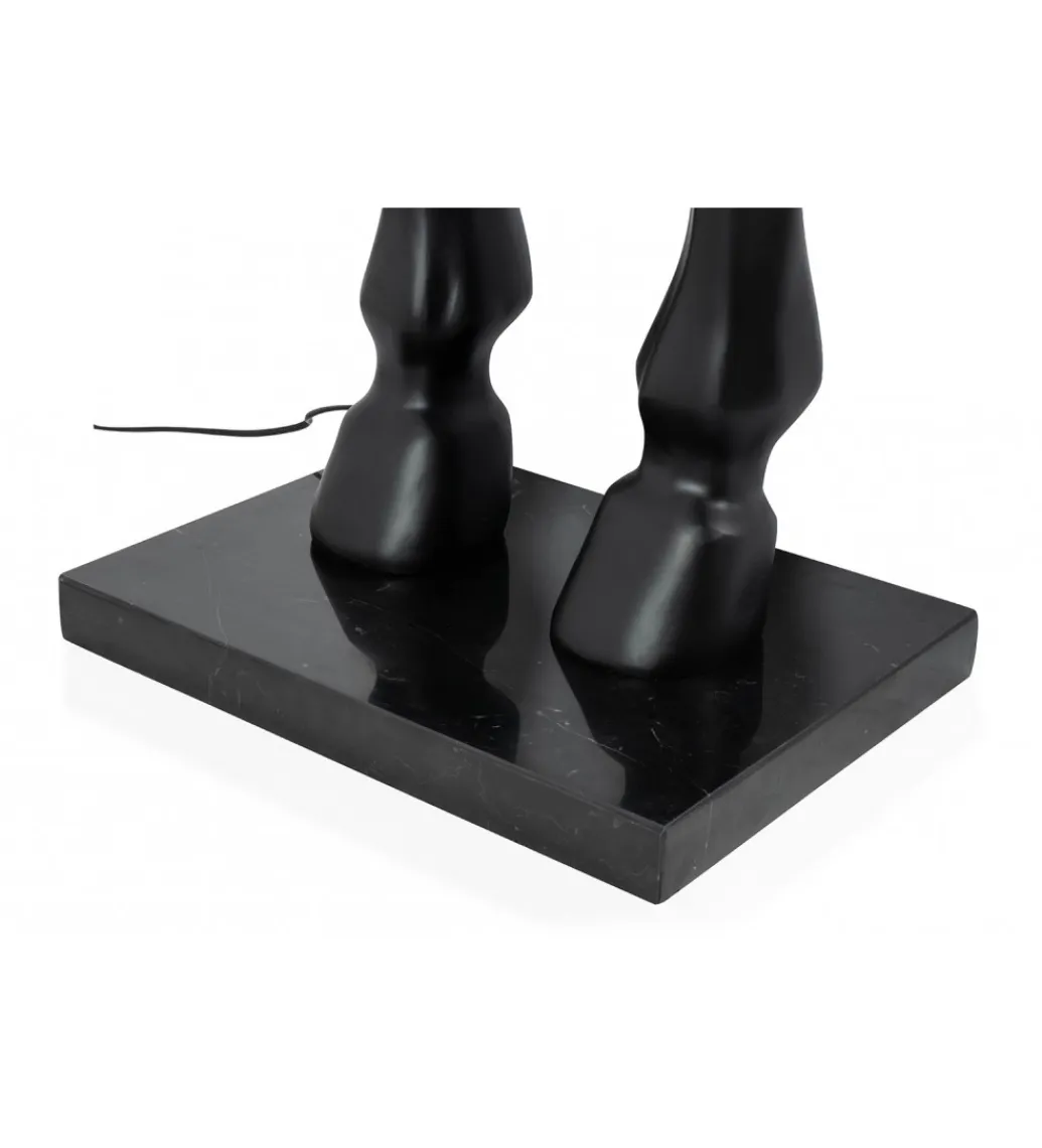 Zona-Design Lampa podłogowa Horse Stand M czarna