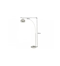 Invicta Interior Lampa podłogowa JULIETTA 205 cm złota