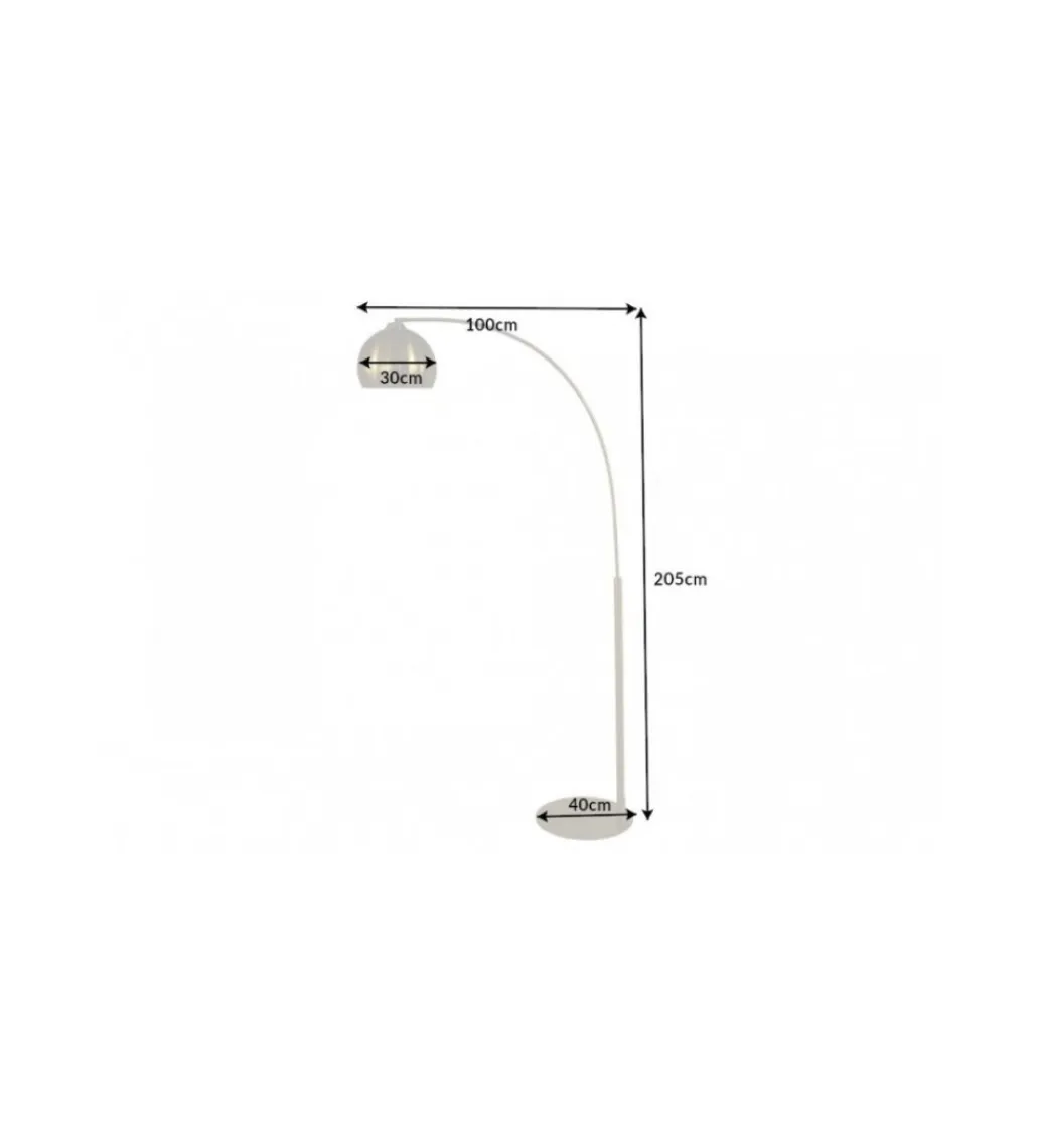 Invicta Interior Lampa podłogowa JULIETTA 205 cm złota