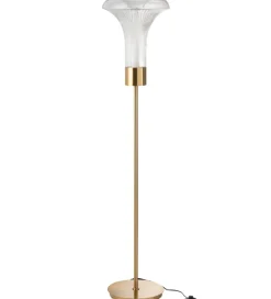 J-Line Lampa podłogowa KLER LED 155 cm złota