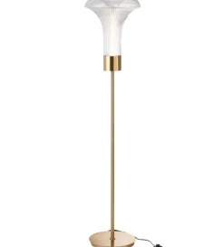 J-Line Lampa podłogowa KLER LED 155 cm złota