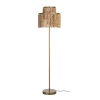 Zona-Design Lampa podłogowa KORGAL 152 cm naturalna złota