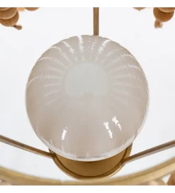 Zona-Design Lampa podłogowa KORGAL 152 cm naturalna złota