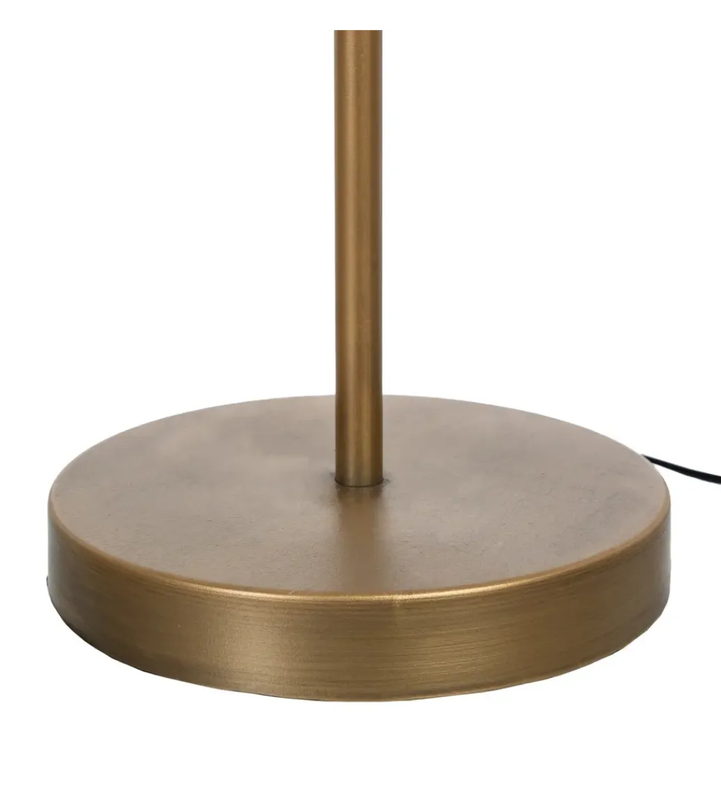Zona-Design Lampa podłogowa KORGAL 152 cm naturalna złota