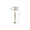 Invicta Interior Lampa podłogowa LEAF 130 cm drewno teak