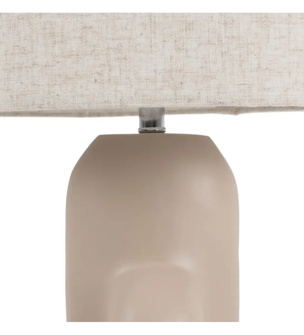 Zona-Design Lampa podłogowa LEKATU 142 cm kremowa