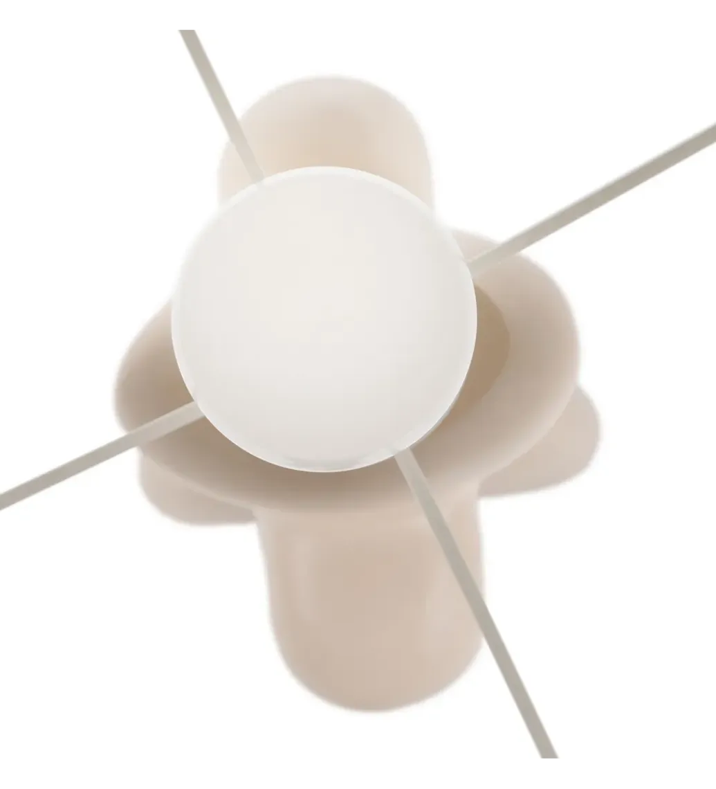 Zona-Design Lampa podłogowa LEKATU 142 cm kremowa
