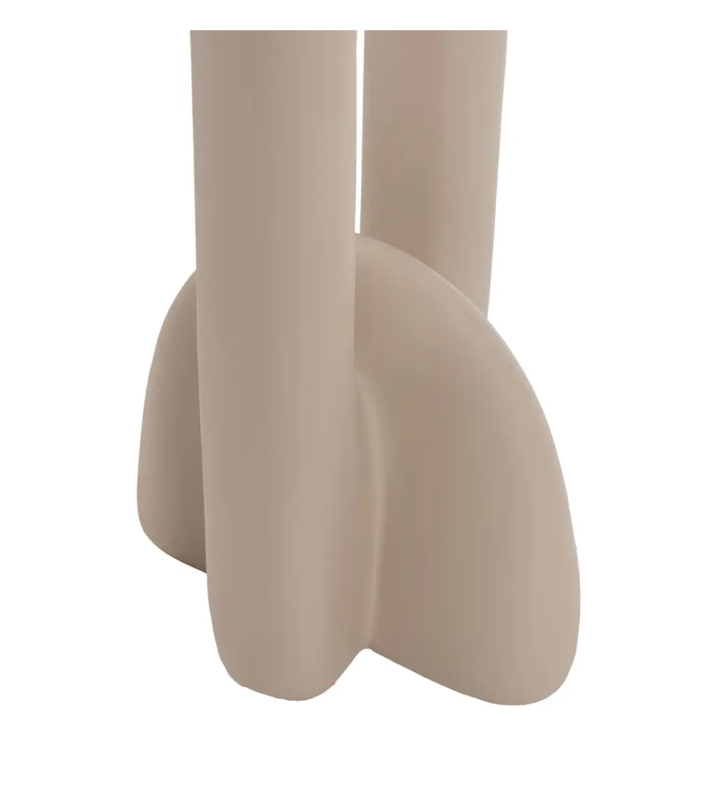 Zona-Design Lampa podłogowa LEKATU 142 cm kremowa