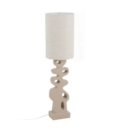 Zona-Design Lampa podłogowa LEKATU 127 cm kremowa