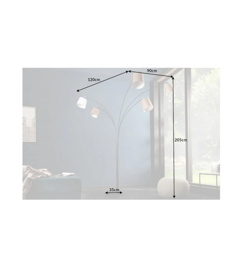 Invicta Interior Lampa podłogowa Levels 205 cm