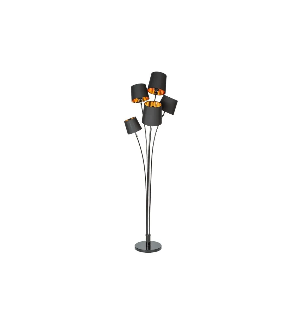 Invicta Interior Lampa podłogowa Levels 178 cm czarno złota
