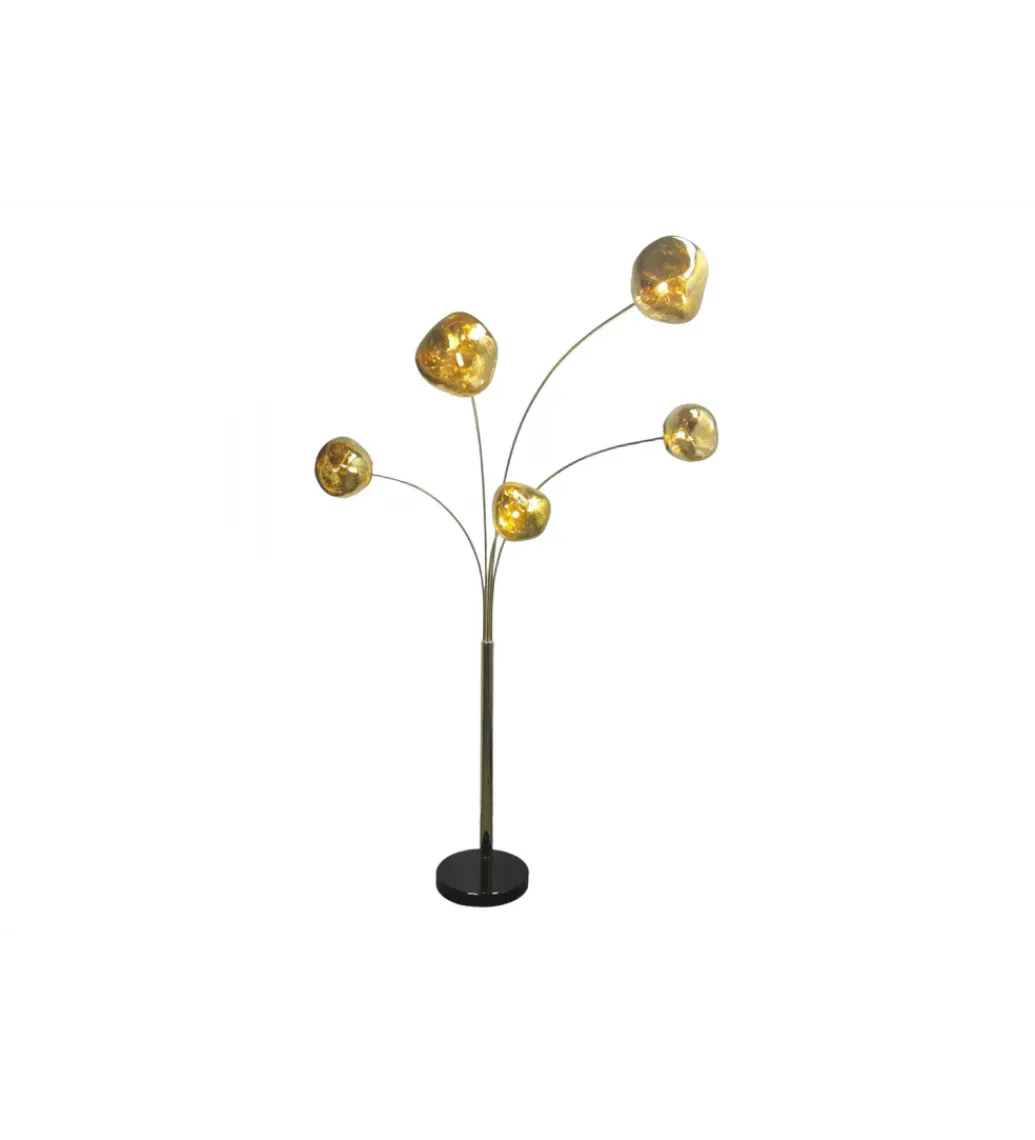 Invicta Interior Lampa podłogowa LIQUID DIAMOND 202 cm złota