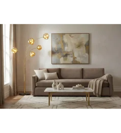 Invicta Interior Lampa podłogowa LIQUID DIAMOND 202 cm złota